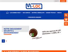 Tablet Screenshot of m-loc.fr